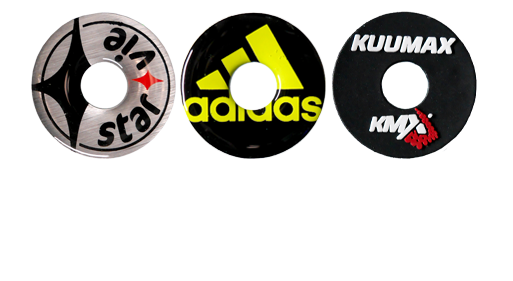 Pádel 3 decoraciones para tapones de padel